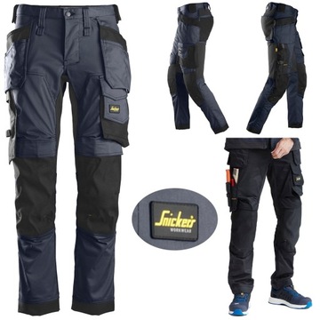 Spodnie robocze Snickers 6241 Stretch r. 158 navy NAJPOPULARNIEJSZY model
