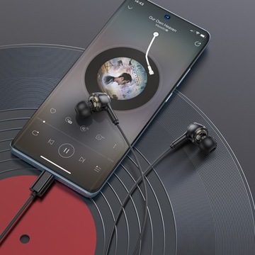 Стереонаушники HiFi BOROFONE BM90, микрофон USB-C, Samsung S24, iPhone 15