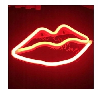 NEON LED NA ŚCIANĘ ZNAK hello SERCE NAPIS NEONOWY