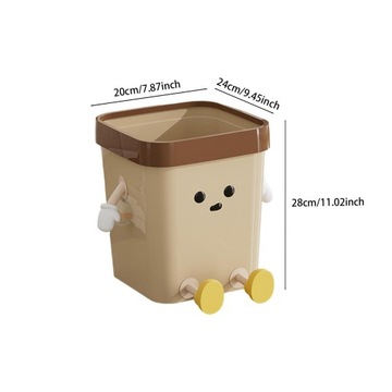 Креативная мусорная корзина с открытым верхом, очаровательная мусорная корзина