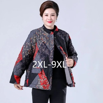 Płaszcz damski 2XL-9XL nowe ubrania dla matki w średnim wieku kobiety zimow