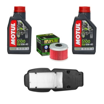 ZESTAW OLEJ MOTUL FILTR OLEJU POWIETRZA HONDA XL 125 VARADERO 01-05 -GAŻNIK