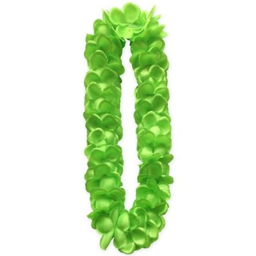 naszyjnik HAWAJSKI 120 cm aloha ZIELONY satynowy