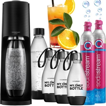 SATURATOR DO WODY GAZOWANEJ SODASTREAM TERRA|1x BUTELKA 1L+3x 0,5L+2x NABÓJ