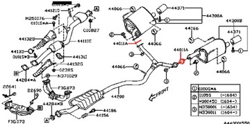 ПРОКЛАДКА ГЛУШИТЕЛЯ SUBARU FORESTER IMPREZA XV