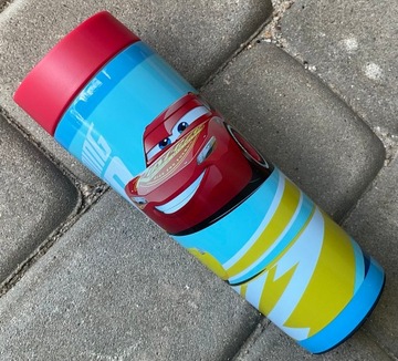 KUBEK TERMICZNY CARS AUTA BIDON TERMOS 400ml STALOWY DZIECIĘCY DO SZKOŁY