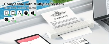 Phomemo P831 Модернизированный портативный беспроводной принтер для путешествий с термопринтером