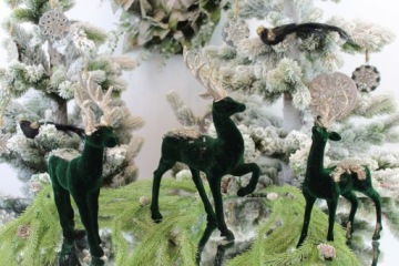 Заснеженная елка из джута с шишками H90 DEcodomi