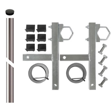 OBEJMA kominowa 7m + MASZT 1,5m aluminiowy 2.0mm