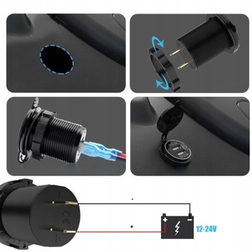 ЗАРЯДНОЕ УСТРОЙСТВО БЛОК ПИТАНИЯ 2x USB 4.2A QC3.0 + КНОПКА