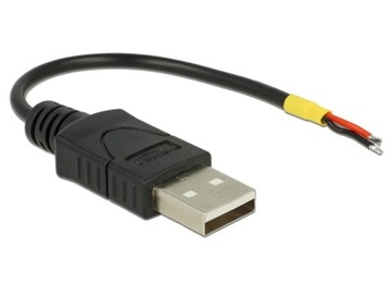 DeLOCK 85250 kabel USB 0,1 m USB 2.0 USB A Czarny