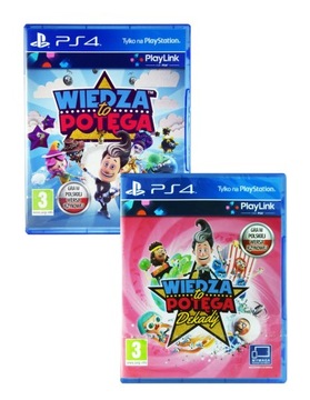 2 GRY PLAYLINK: WIEDZA TO POTĘGA + WIEDZA TO POTĘGA DEKADY PS4 / PO POLSKU