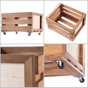 RECORD BOX 45x28см ВИНИЛОВЫЙ КОНТЕЙНЕР ПОДСТАВКА ВИНИЛ НА КОЛЕСАХ