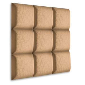 PANELE TAPICEROWANE ŚCIENNE 30x30cm ZAGŁÓWEK WELUR