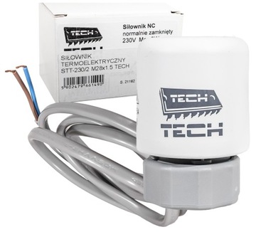 SIŁOWNIK TERMOELEKTRYCZNY TECH M28X1.5 STT-230/2 1 SZTUKA DO ROZDZIELACZA