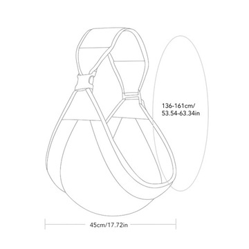 Многофункциональная складная эргономичная переноска-слинг для грудного вскармливания для младенцев