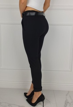 #Lastyczne - брюки - Женские - в ластике - пояс#