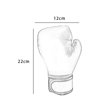 Kids Boxing Gloves Sparring Gloves Comfortable PU Leather Training Black