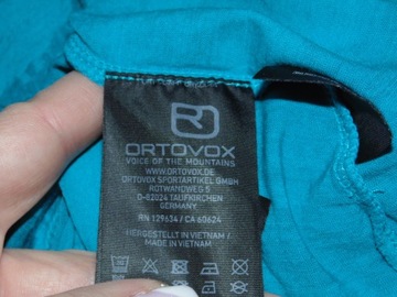 ФУТБОЛКА ЖЕНСКАЯ ORTOVOX, МЕРИНОСОВАЯ ШЕРСТЬ, размер S/M