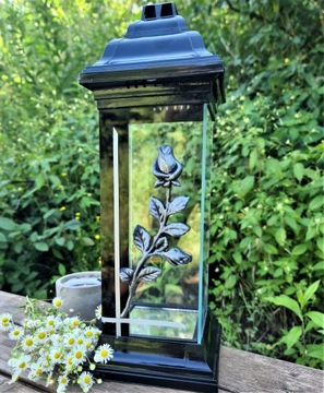 СВЕЧА ЧАСОВНЯ С РОЗОЙ СОВРЕМЕННЫЕ СВЕЧИ ВИТРАЖИ