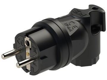 WTYCZKA GUMOWA KĄTOWA 230V WTYK TAURUS PCE 05822