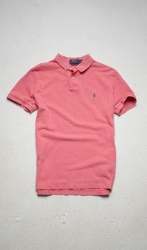 Ralph Lauren Polo koszulka różowa custom slim fit męska M