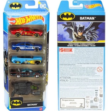 HOT WHEELS Pięciopak 5-PAK BATMAN HLY66