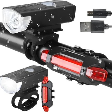 Светодиодный задний фронт для USB -велосипедной лампы 2 ПК