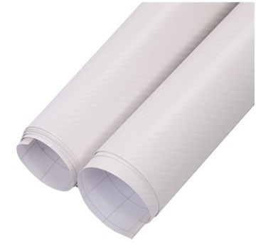FOLIA OKLEINA CARBON BIAŁA 127x50cm KOKPIT SŁUPKI PROGI
