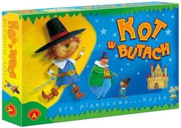 Fajna Gra INTEGRACYJNA Rodzinna PLANSZÓWKA dla Dziecka Ciekawa Kot w butach