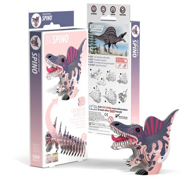 Spinozaur Eugy. Eko Układanka Puzzle 3D.