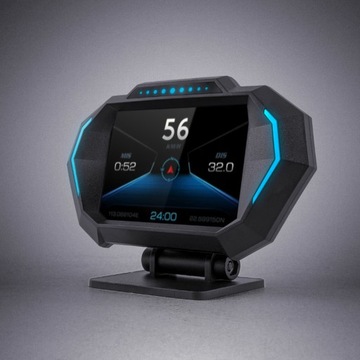 Komputer Pokładowy HUD Wyświetlacz LCD OBDII USB-C GPS Kasowanie Błędów