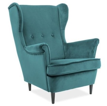 Fotel Lord Velvet Turkus Bluvel 85 Salon Sypialnia