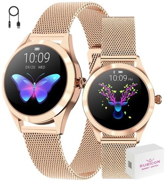 SMARTWATCH DAMSKI RUBICON KROKI CIŚNIENIE SMS PULS