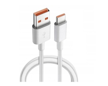 Kabel Przewód USB-C Super Fast Charging 6A 66W 1,5M 150cm Turbo Charge