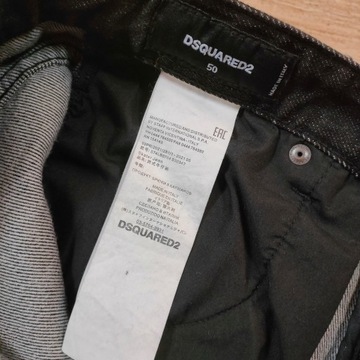 DSQUARED2 Spodnie Jeans Męskie Logowane r. 50