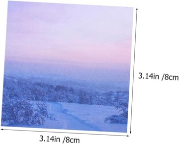 Naklejki 8 Karteczki Samoprzylepne z Krajobrazem Notatniki Codziennego Użyt
