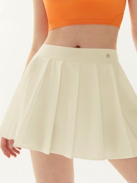 ELASTYCZNE KLASYCZNE TENIS GLOWMODE XS SPÓDNICO SPODENKI KREMOWE SPORTOWE