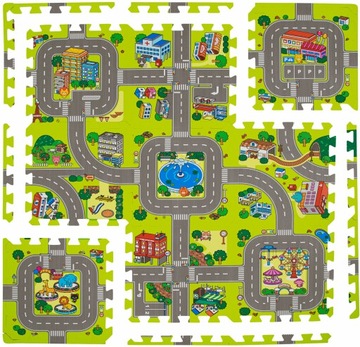 ПЕННЫЙ ПАЗЛ ПЕННЫЙ КОВРИК УЛИЦЫ ГОРОДА ДОРОГИ