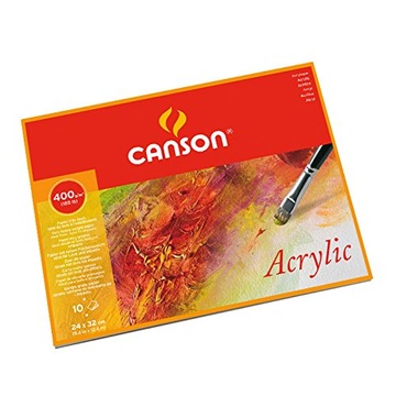 Blok do akryli 24x32cm 400g 10k Canson Acrylic