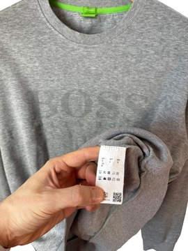 Bluza Hugo Boss szara z dużym logiem L