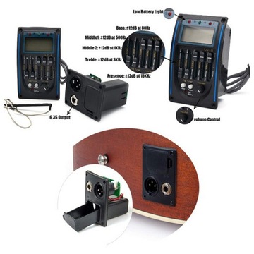 1 комплект гитарных звукоснимателей Piezo Z Tuner
