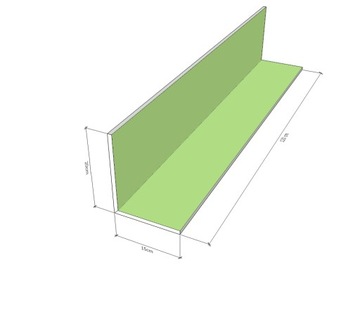 KĄTOWNIK SPG Z PŁYTY GK GOTOWY PROFIL L 120x20x15