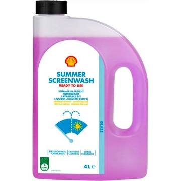 Płyn do spryskiwaczy SHELL Letni gotowy 4L