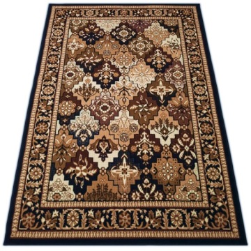 Дешевый плотнотканый ковер BCF Alfa 220x300 MIX Style Коричневый Бордовый - различные узоры