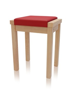 Stołek LINEA Taboret BUK siedzisko miękkie EDI09
