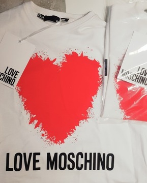 Bluza LOVE MOSCHINO 38 M NOWA logo oryginał