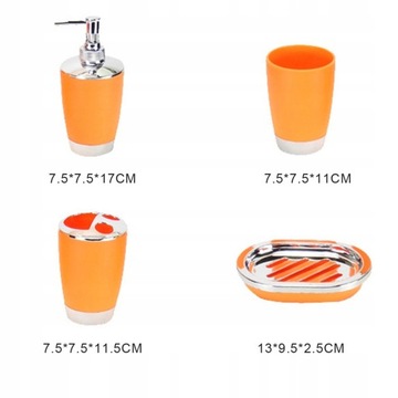 4шт. Набор аксессуаров для ванной комнаты из полипропилена, пластиковая ванная комната