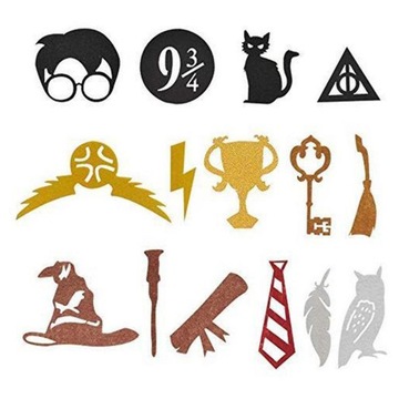 Dekoracje na przyjęcie urodzinowe, baner urodzinowy w stylu Harry'ego,