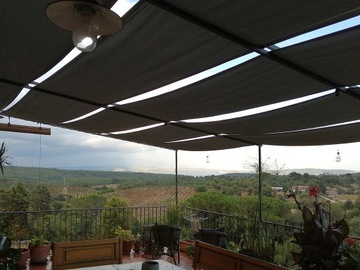 ПОЛОСКИ, АРБОРГСКИЙ СОЛНЕЧНЫЙ ПАРУС, ВОДОНЕПРОНИЦАЕМЫЙ, ДЛЯ ПЕРГОЛЫ, РАЗМЕР ПО ЗАКАЗУ